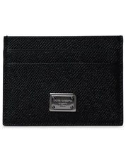 Dolce & Gabbana Black Leather Dauphine Card Holder