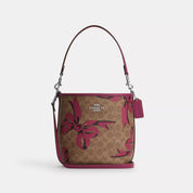 Coach Outlet City Bucket Bag In Signature Canvas With Bow Print