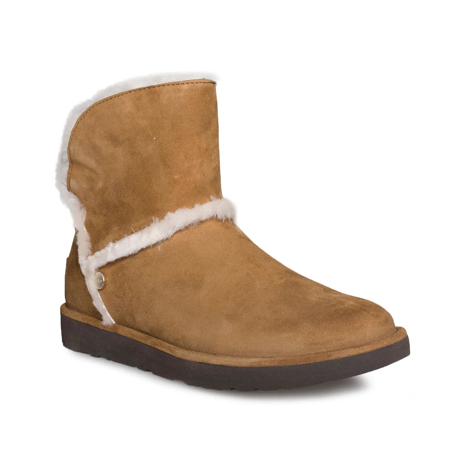 UGG Luxe Spill Seam Mini Chestnut Boots - Women's