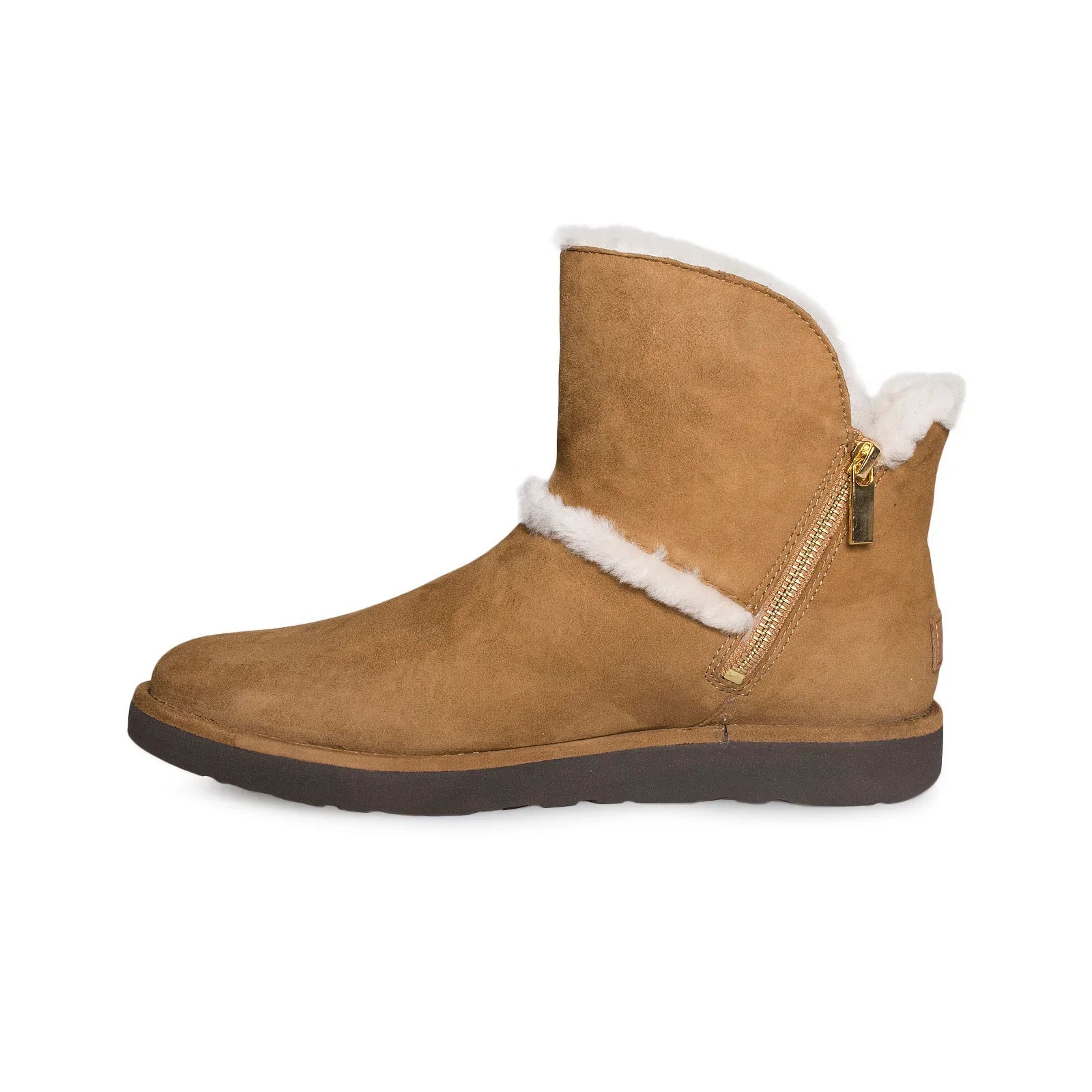 UGG Luxe Spill Seam Mini Chestnut Boots - Women's