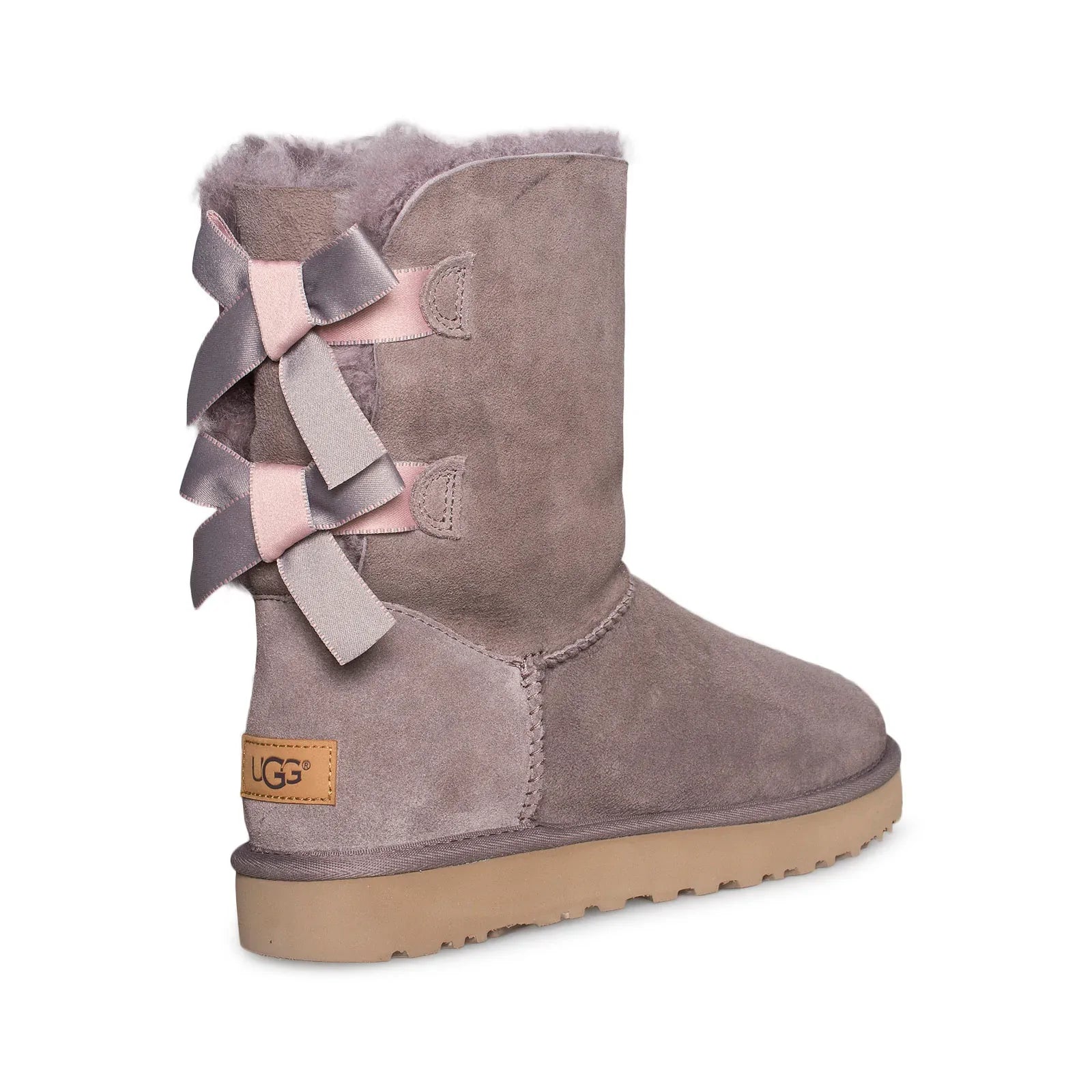 UGG Bailey Bow II Shimmer Stormy Grey Boots - Women's