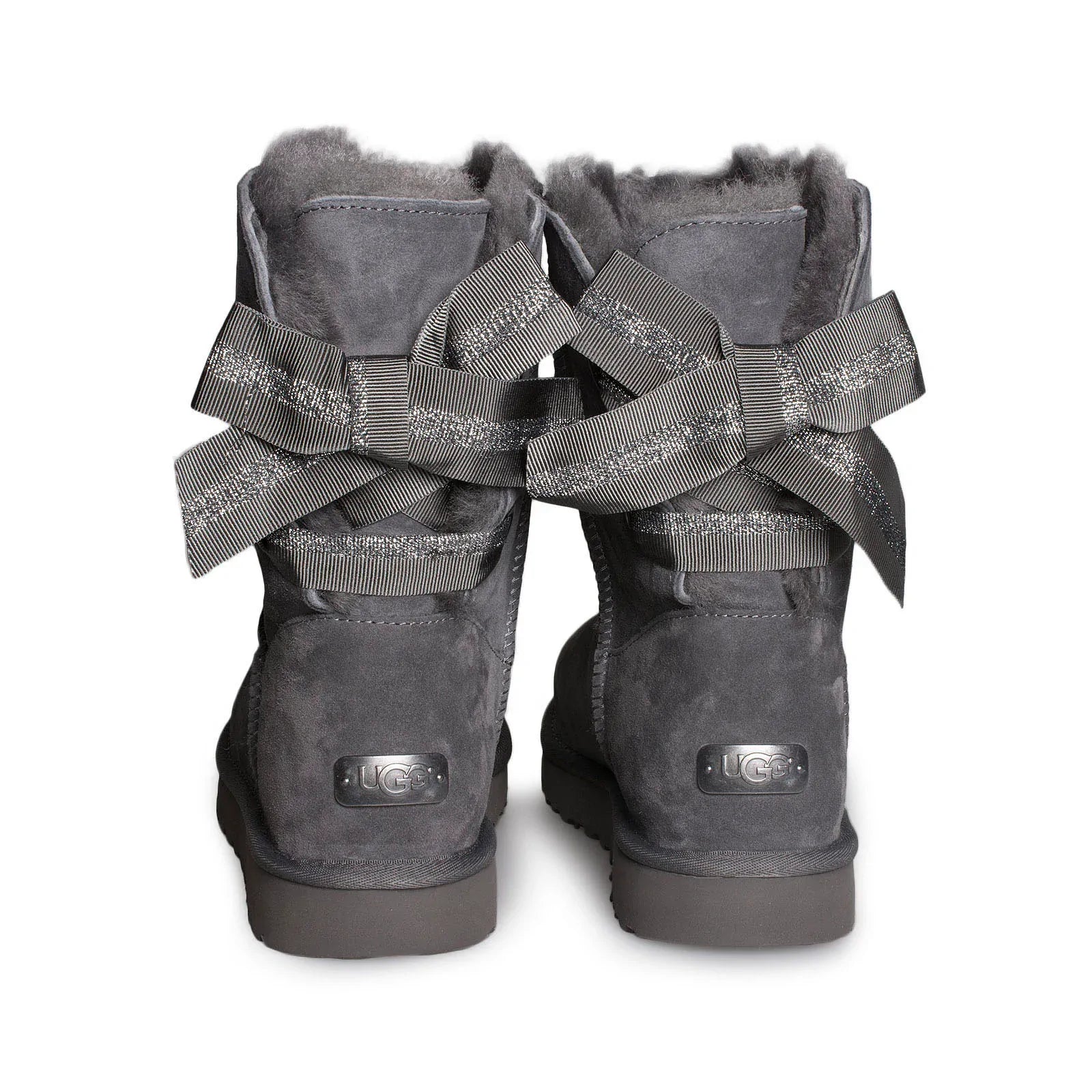 UGG Customizable Bailey Bow Charcoal Boots - Women's