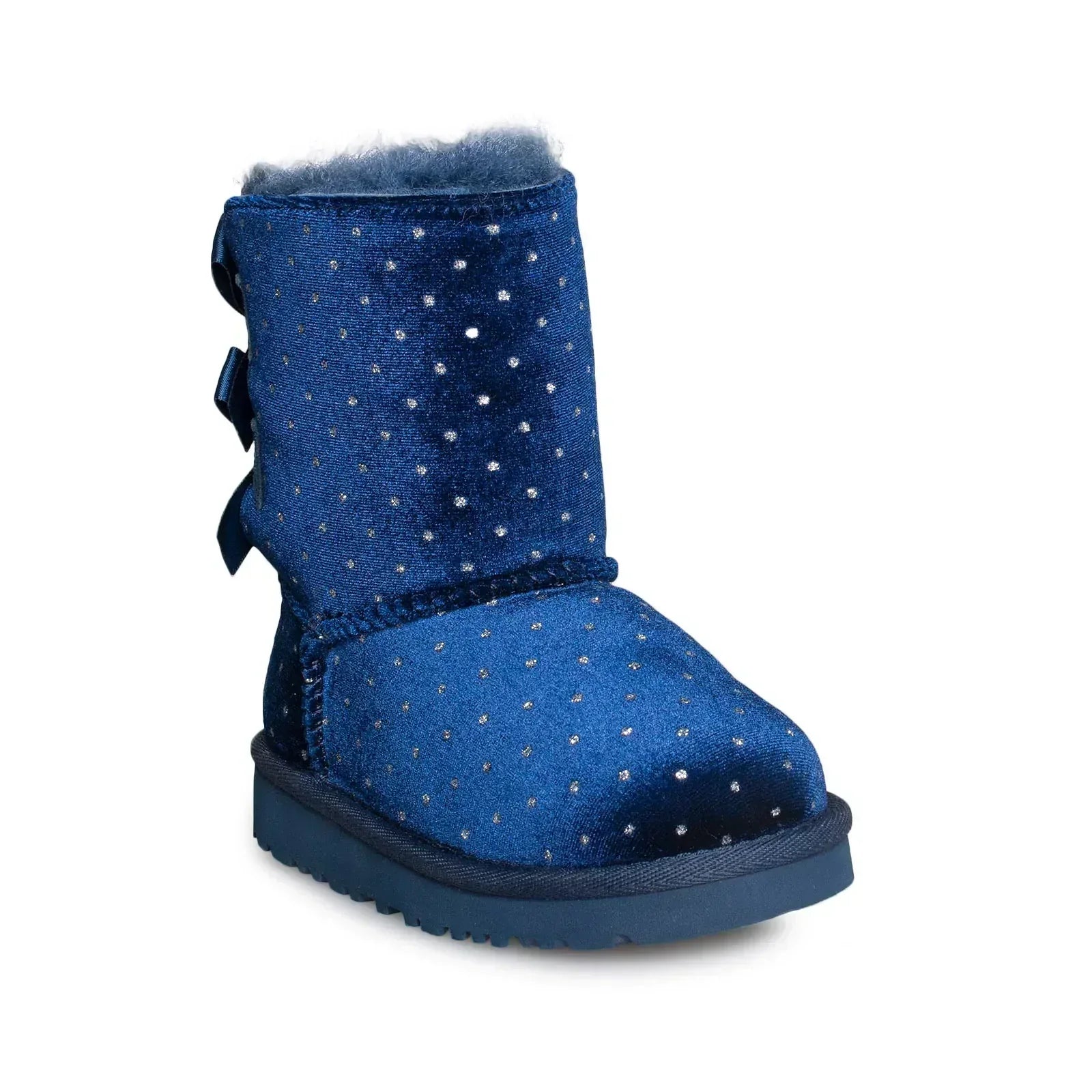 UGG Bailey Bow Starlight Navy Boots - Little Kid