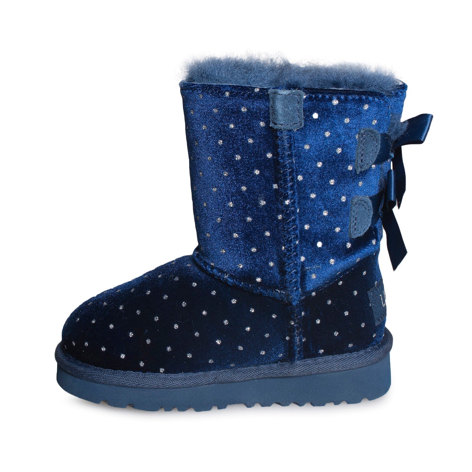 UGG Bailey Bow Starlight Navy Boots - Little Kid