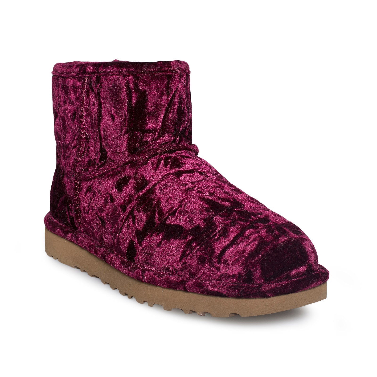 UGG Classic Mini Crushed Velvet Fig Boots