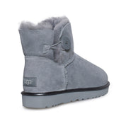 UGG Mini Bailey button II Metallic Geyser Boots