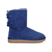 UGG Short Brigette Bow Sky Blue Boots - Women's