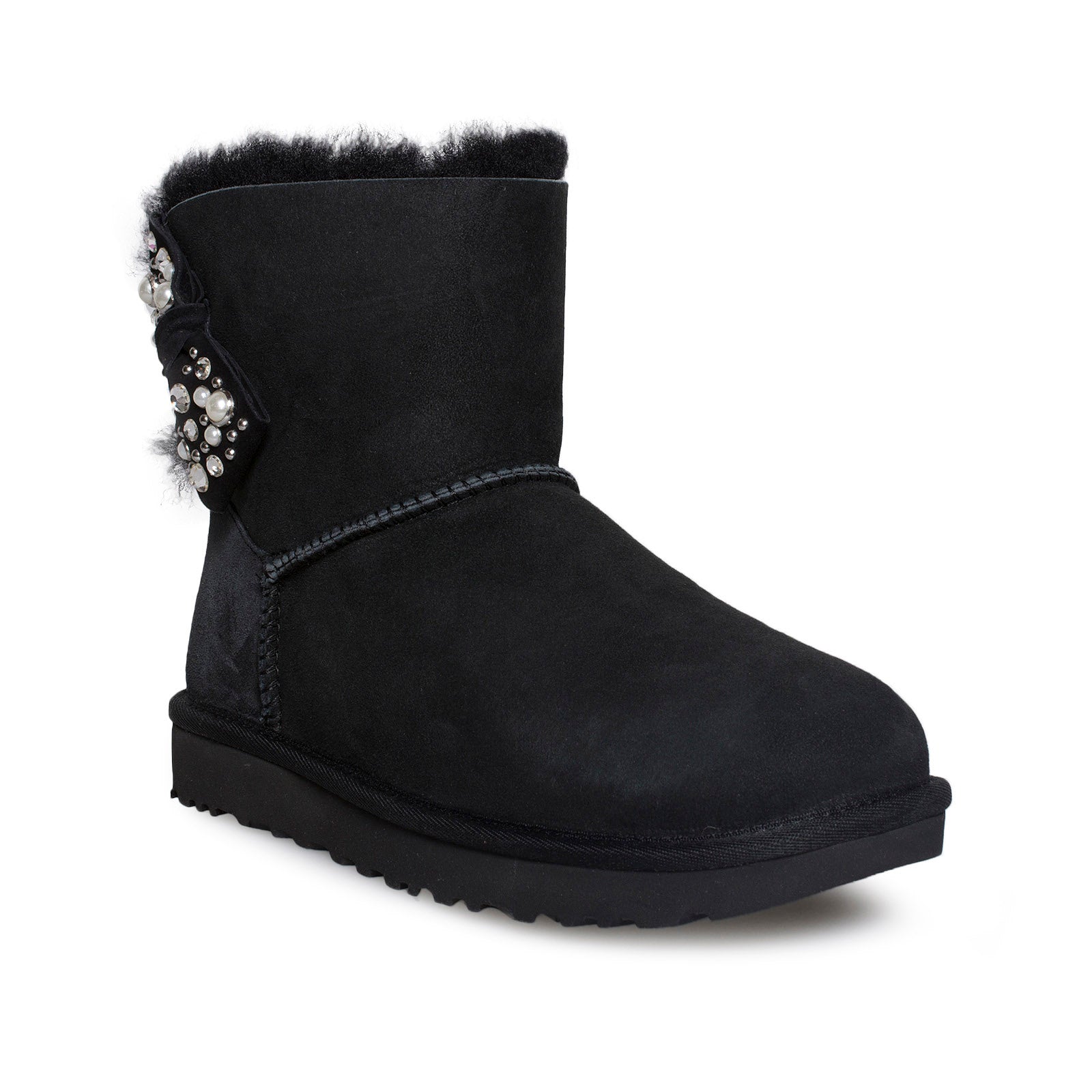 UGG Mini Bailey Bow Brilliant Black Boots