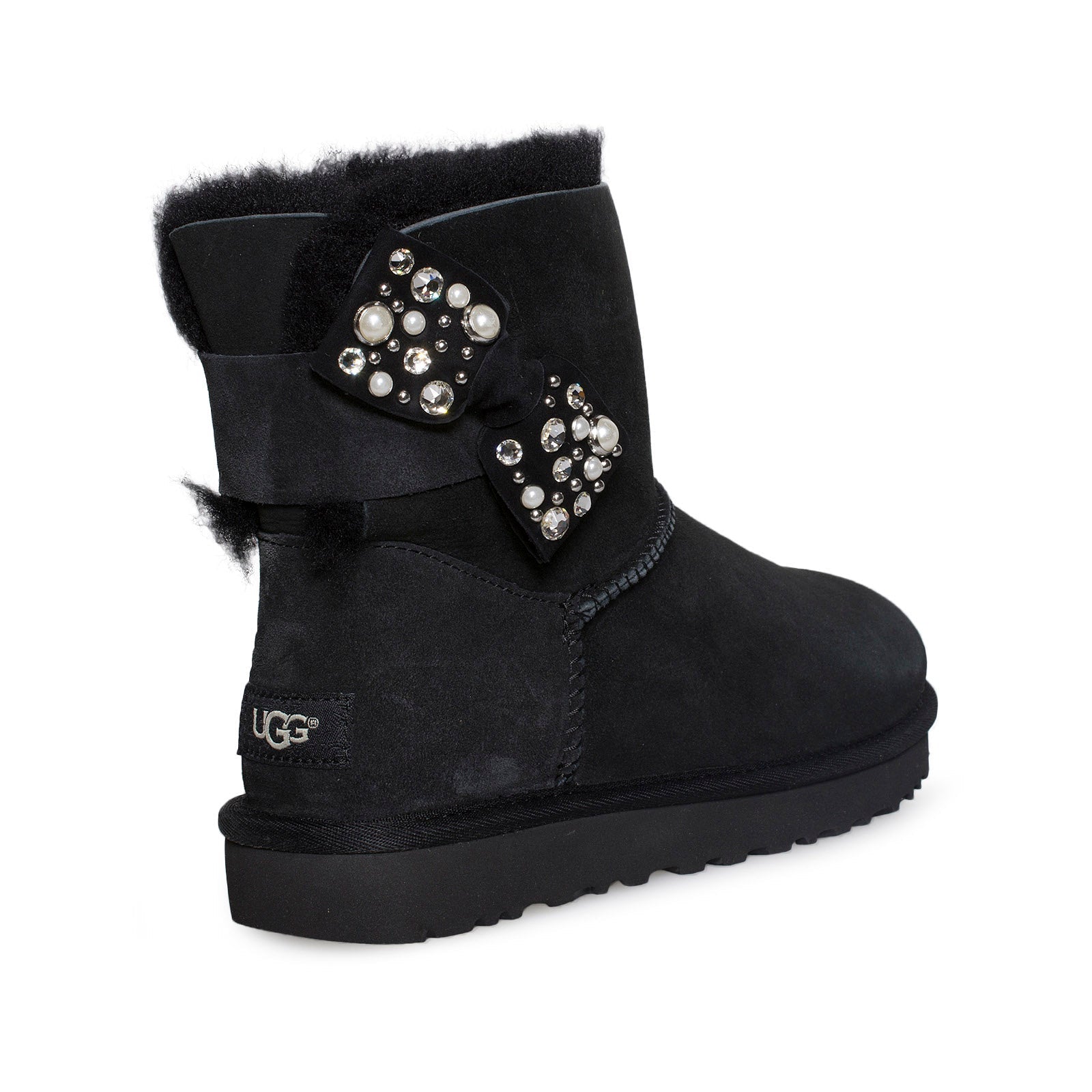 UGG Mini Bailey Bow Brilliant Black Boots