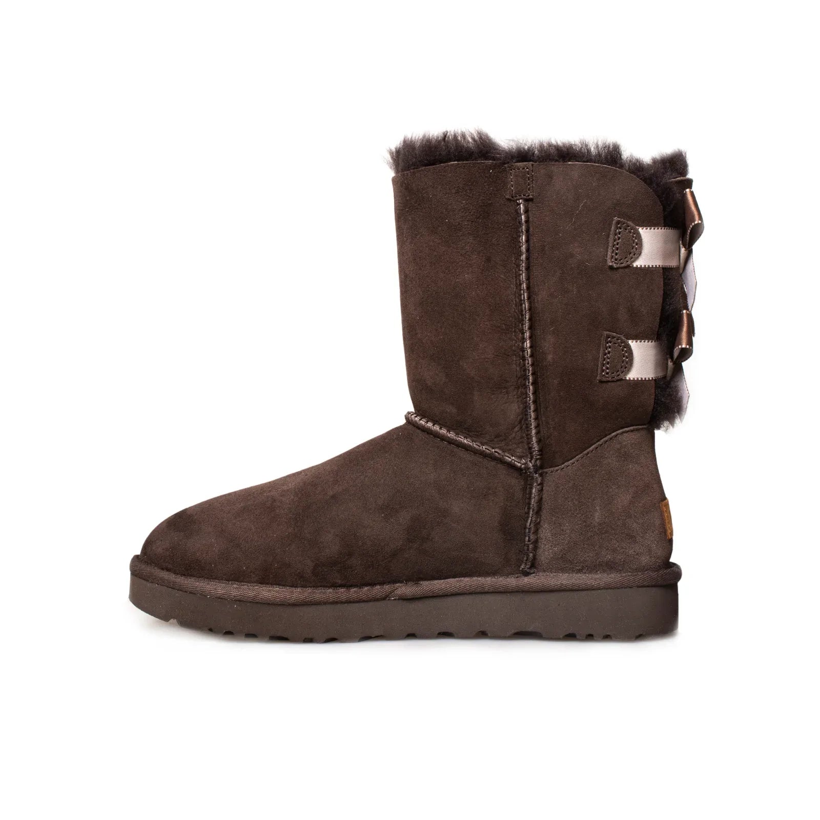 UGG Bailey Bow II Shimmer Chocolate Boots - Women's