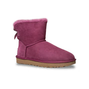 UGG Mini Bailey Bow II Shimmer Bougainvillea Boots - Women's