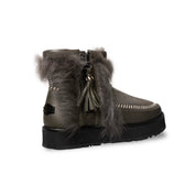 UGG Fluff Punk Black Olive Boots - Women's