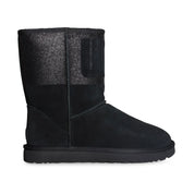 UGG Classic Short UGG Sparkle Black Boots - Women's