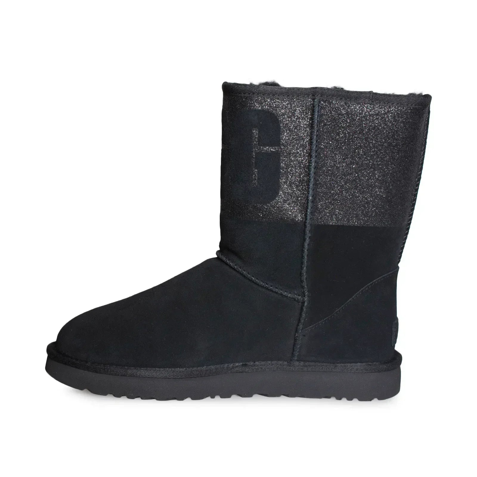 UGG Classic Short UGG Sparkle Black Boots - Women's