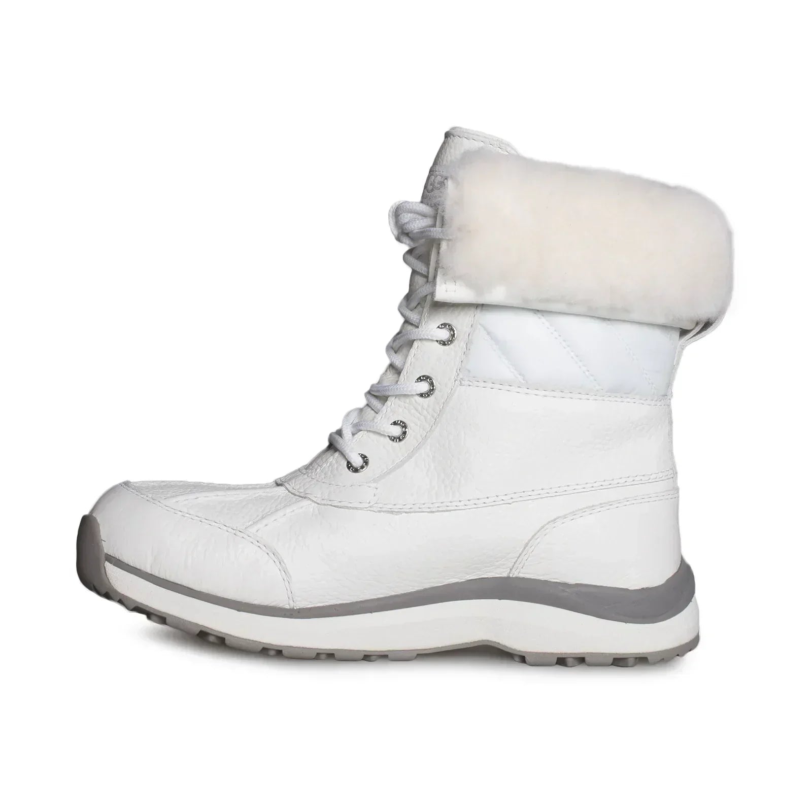 UGG Adirondack III Quilt White Boots - Women's