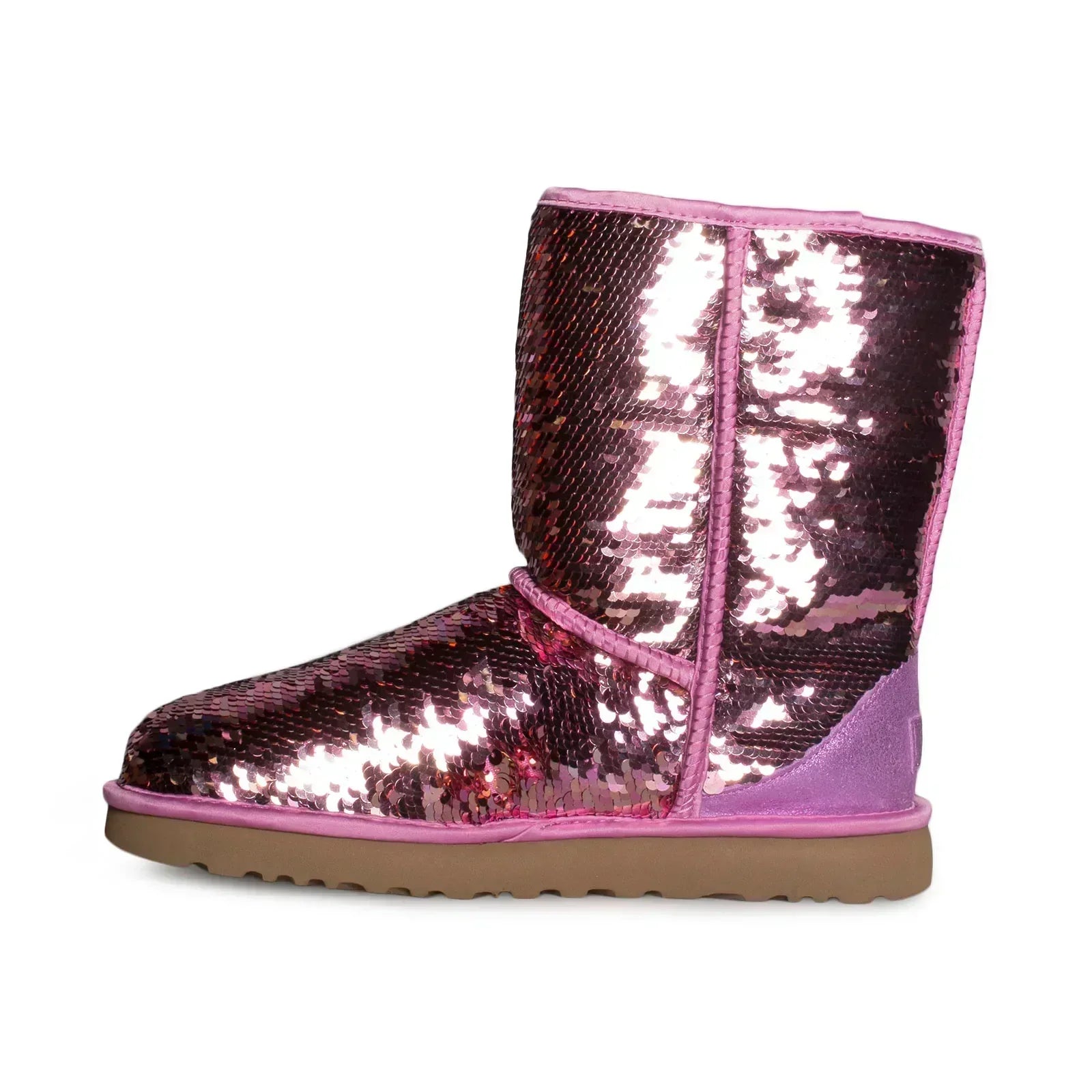 UGG Classic Short Sequin Pink Boots - Women's