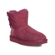 UGG Mini Bailey Bow Brilliant Garnet Boots - Women's