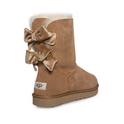 UGG Bailey bow II Velvet Ribbon Chestnut Boots