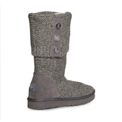 UGG Purl Cardy Knit Charcoal Boots - Women's