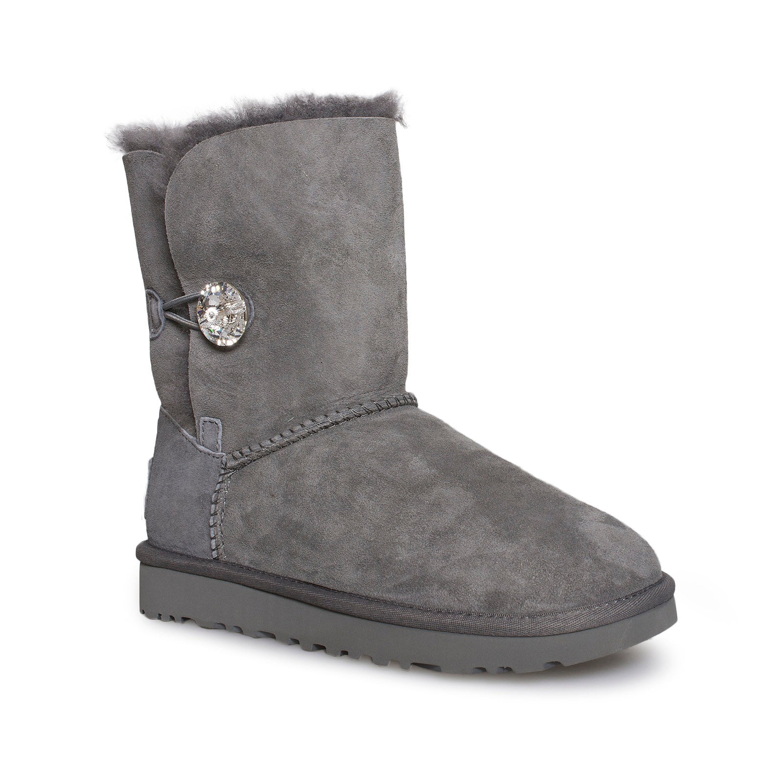 UGG Bailey Button Bling Grey Boots