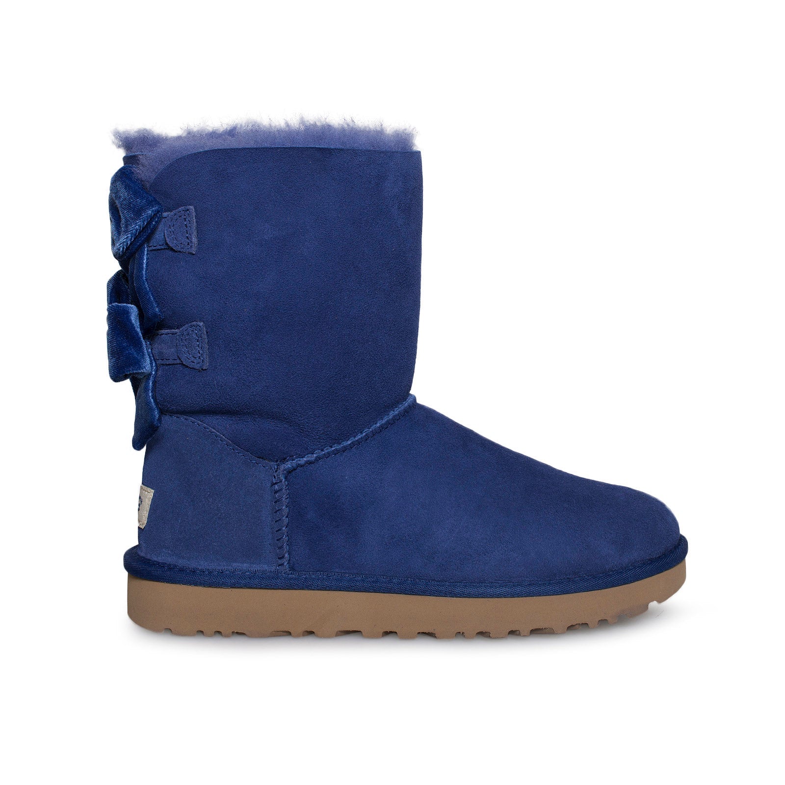 UGG Bailey bow II Velvet Ribbon Shipyard Blue Boots