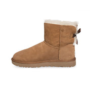 UGG Mini Bailey Bow II Chestnut Boots - Youth