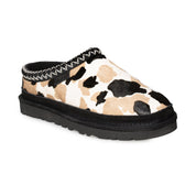 UGG Tasman Cow Print Black Slippers - Men's