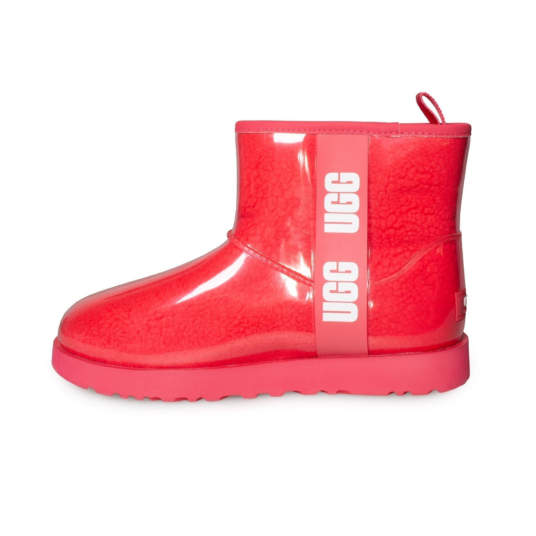 UGG Classic Clear Mini Hibiscus Pink Boots - Women's