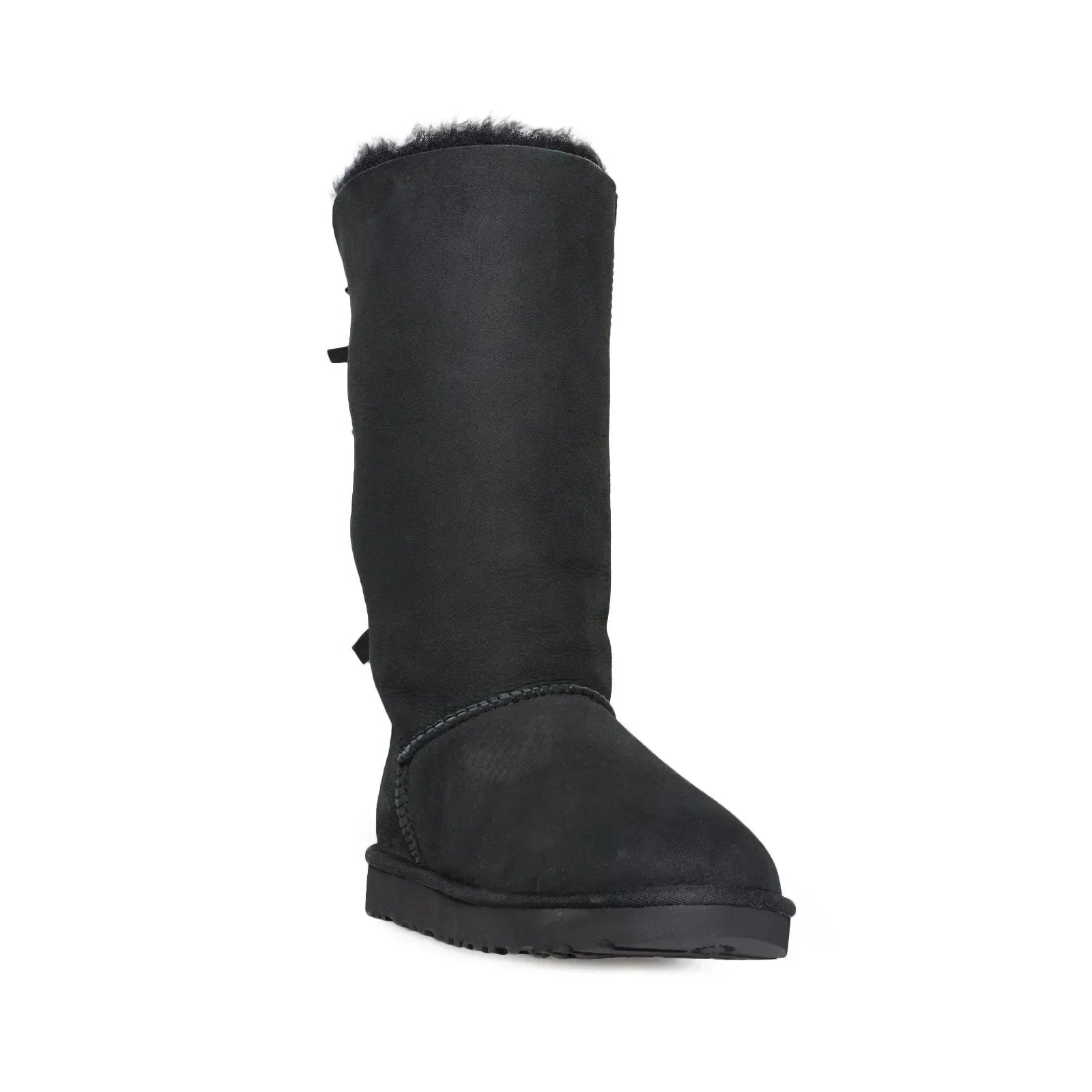 UGG Bailey Bow Tall II Black Boots - Youth