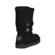 UGG Purl Cardy Knit Black Boots - Women's