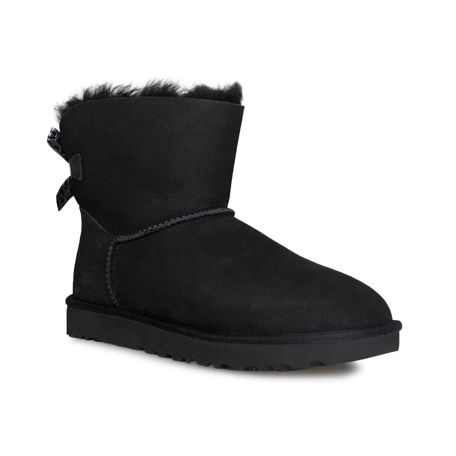 UGG Mini Bailey Bow II Exotic Black Boots - Women's