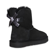 UGG Mini Bailey Bow II Exotic Black Boots - Women's