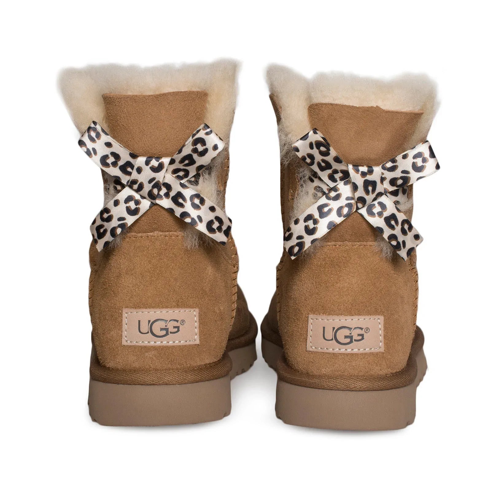 UGG Mini Bailey Bow II Exotic Chestnut Boots - Women's