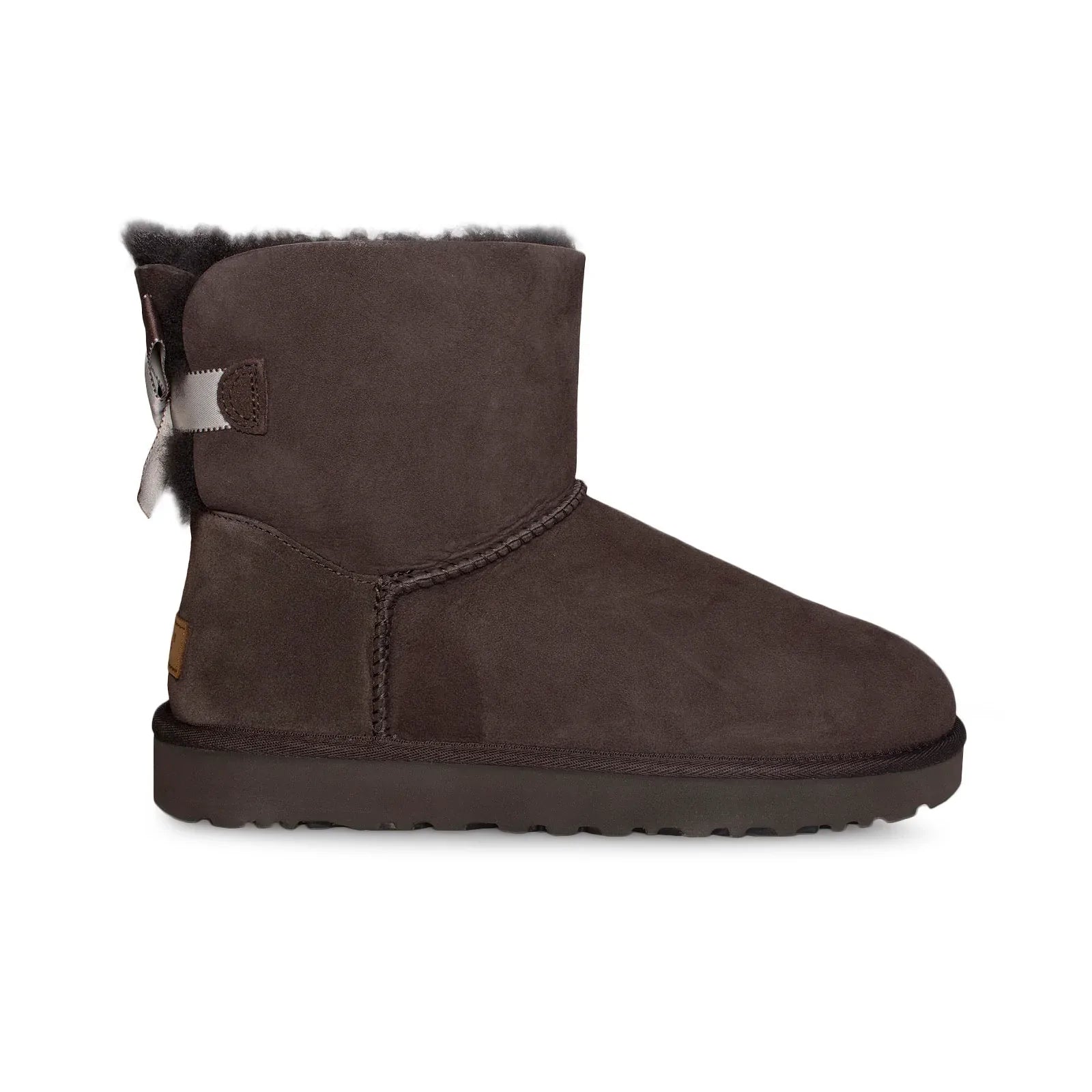 UGG Mini Bailey Bow II Shimmer Chocolate Boots - Women's