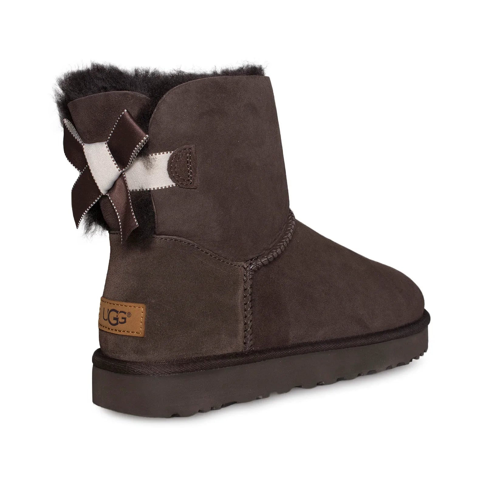 UGG Mini Bailey Bow II Shimmer Chocolate Boots - Women's