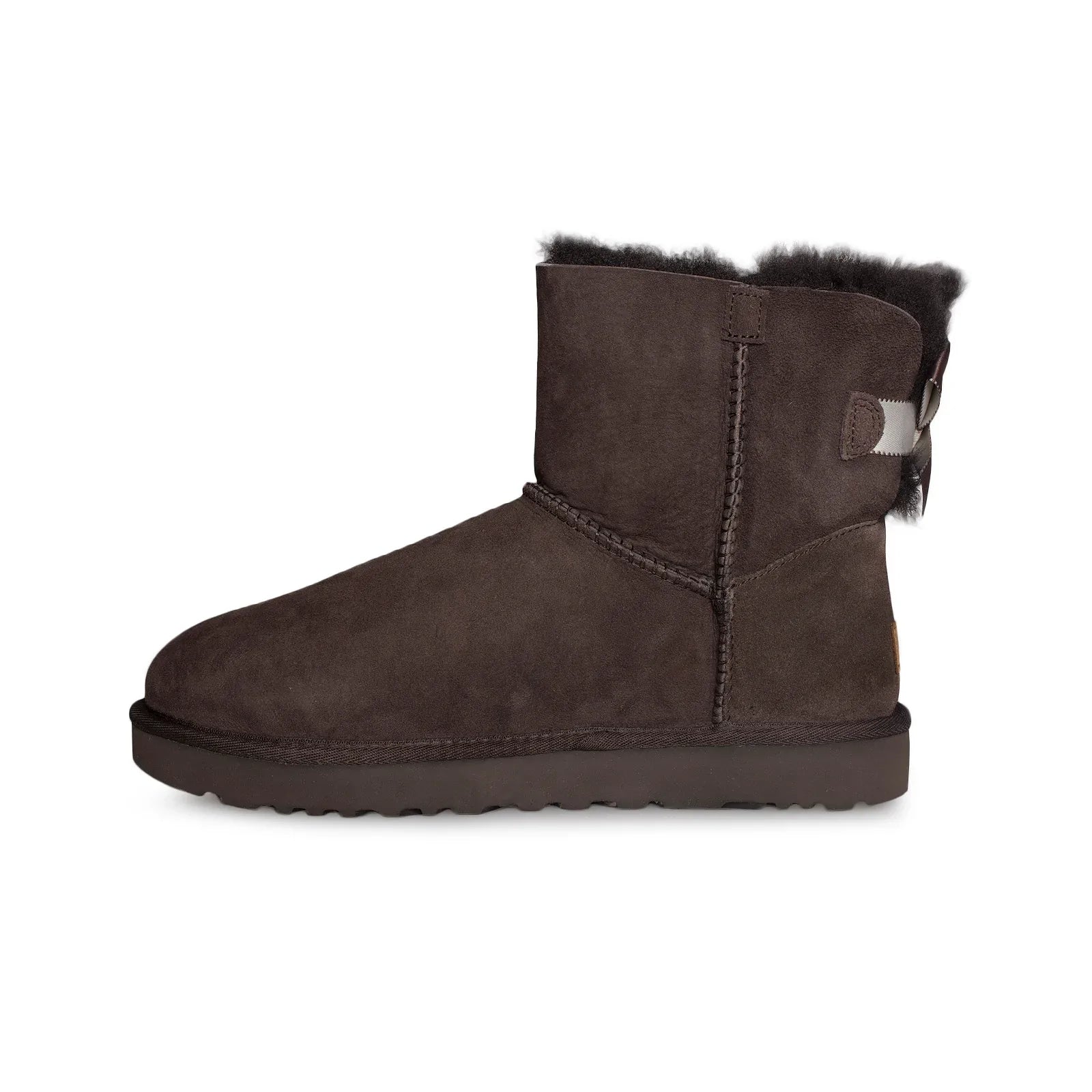 UGG Mini Bailey Bow II Shimmer Chocolate Boots - Women's