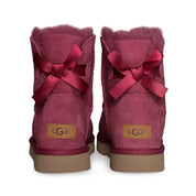 UGG Mini Bailey Bow II Garnet Boots - Women's