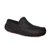 UGG Ascot Bomber Red Black Slippers - Men's