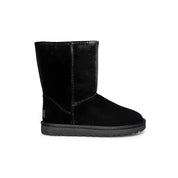 UGG Classic Short II Velvet Black Boots - Women's