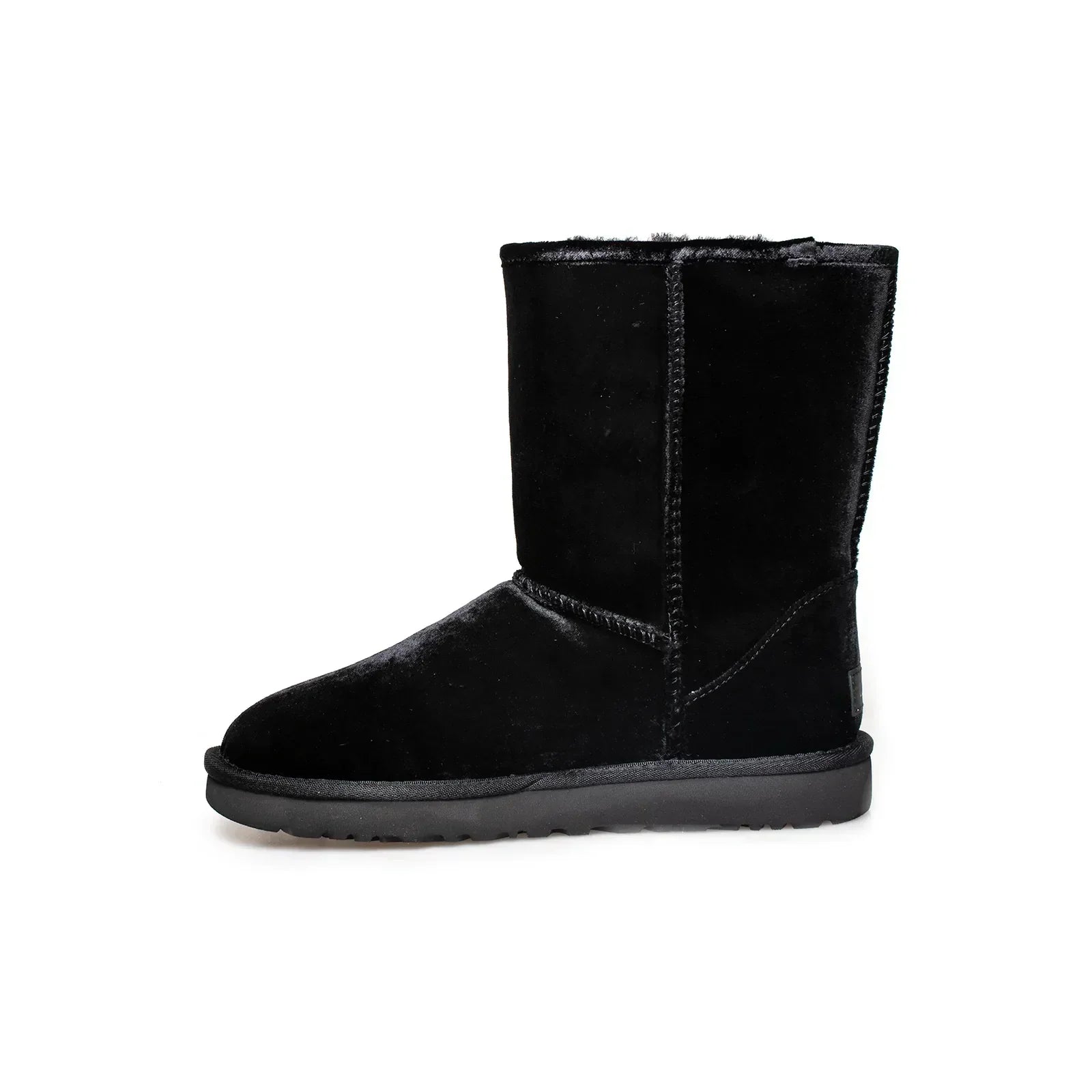 UGG Classic Short II Velvet Black Boots - Women's