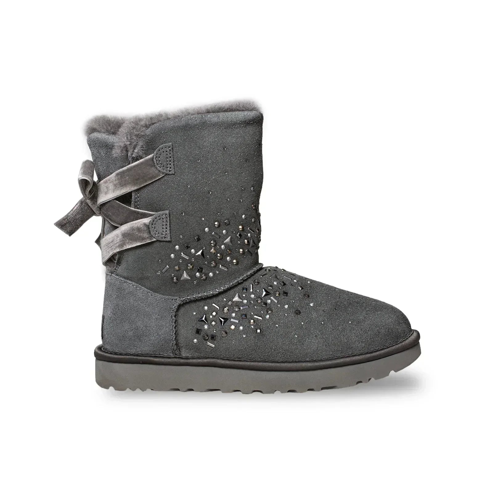 UGG Classic Galaxy Bling Short Charcoal Boots - Women's