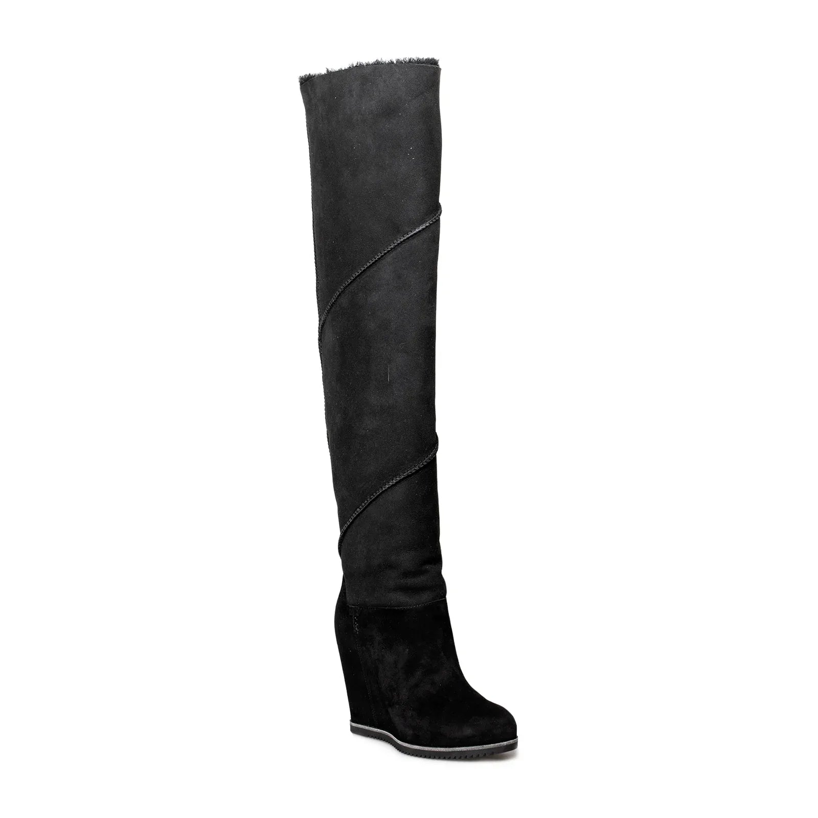 UGG Classic Mondri Over The Knee Black Boots - Women's