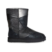 UGG Classic Glitter Patchwork Black Boots - Women's