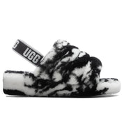 UGG Fluff Yeah Slide Marble Black  W-1122554-BLK Women's