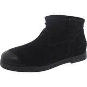 Womens Suede Solid Ankle Boots