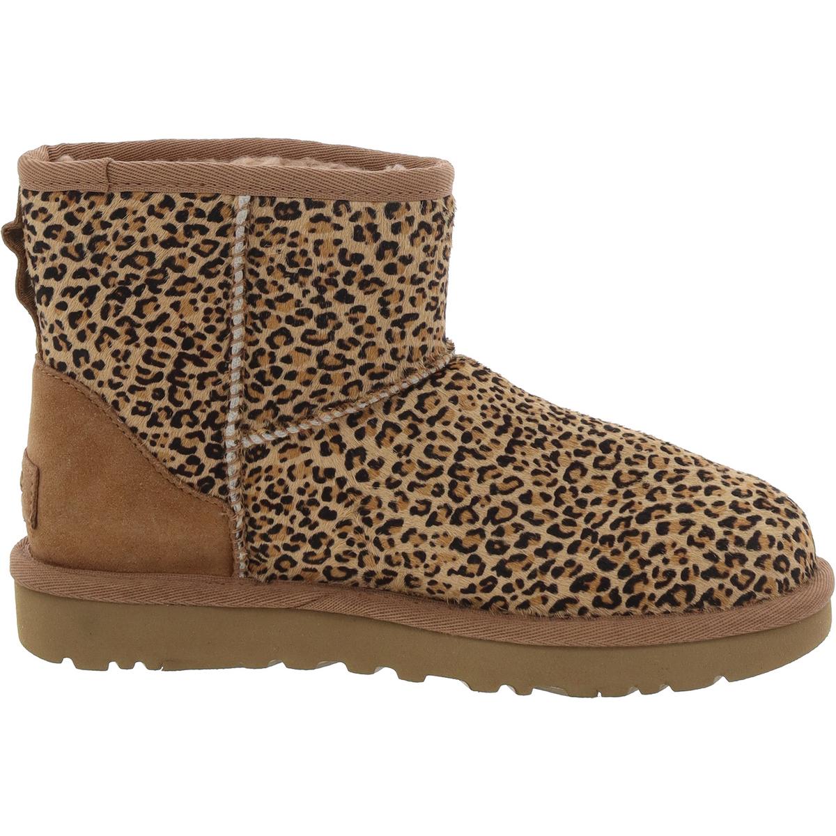 Classic Mini Speckles Womens Faux Fur Lined Calf Hair Booties