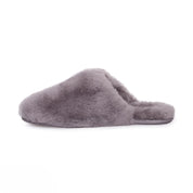 UGG Fluff Clog Grey Slippers - Women's