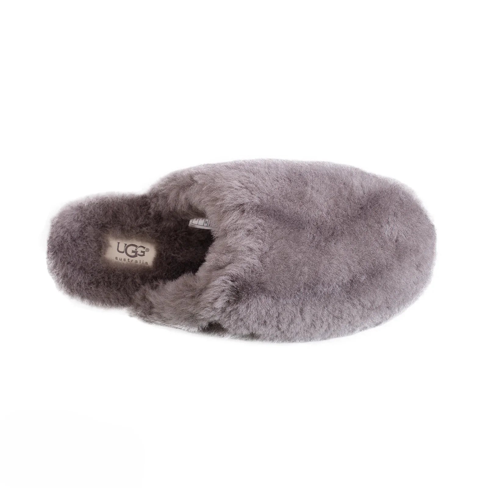 UGG Fluff Clog Grey Slippers - Women's