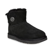 UGG Mini Bailey Snaps Black Boots - Women's