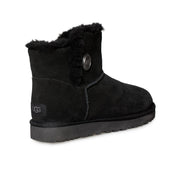 UGG Mini Bailey Snaps Black Boots - Women's